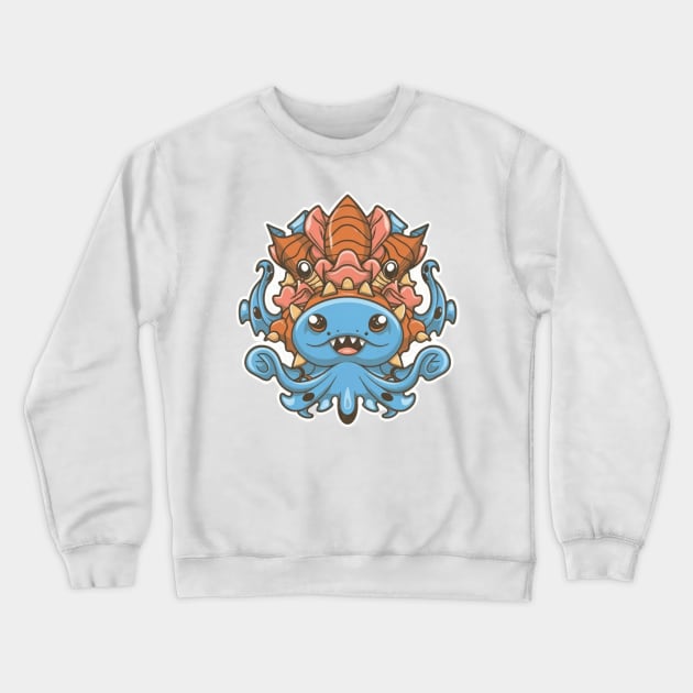 Oceanic Haven Odyssey,cute animals,adventure Crewneck Sweatshirt by designe stor 